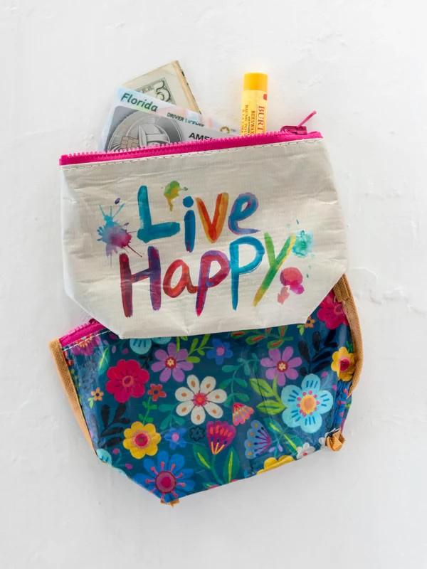 Zipper Pouch - Live Happy