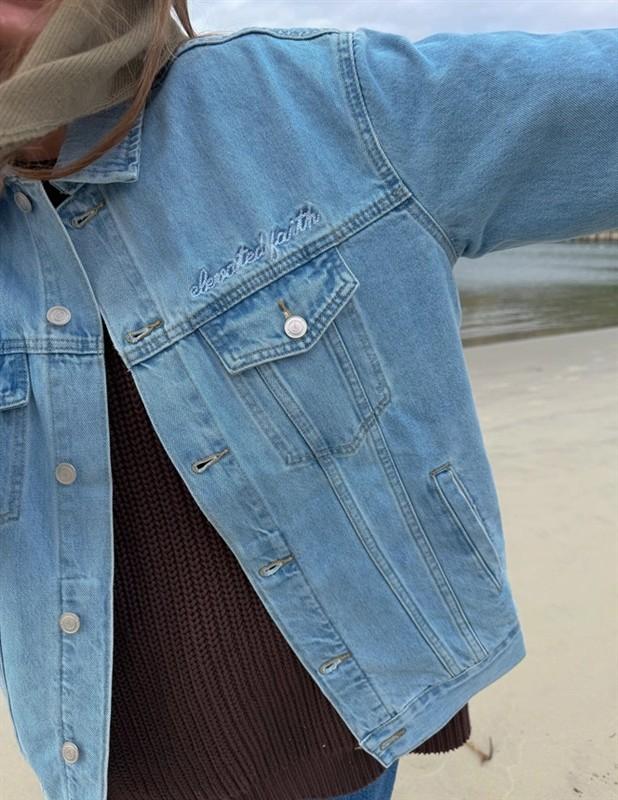 What A Friend in Jesus Denim Jacket