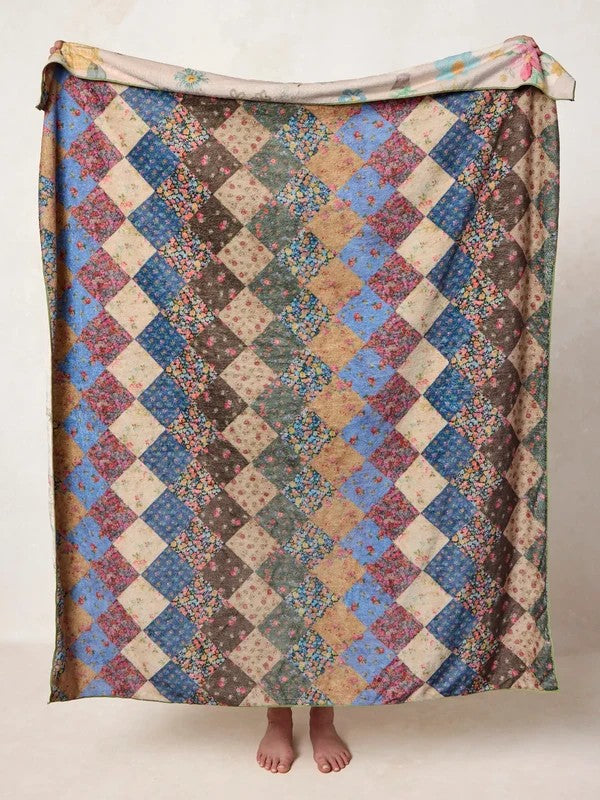 Doggie Doodles Ivory Double-Sided Cozy Throw Blanket