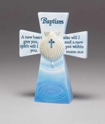 Baptism Shell Cross