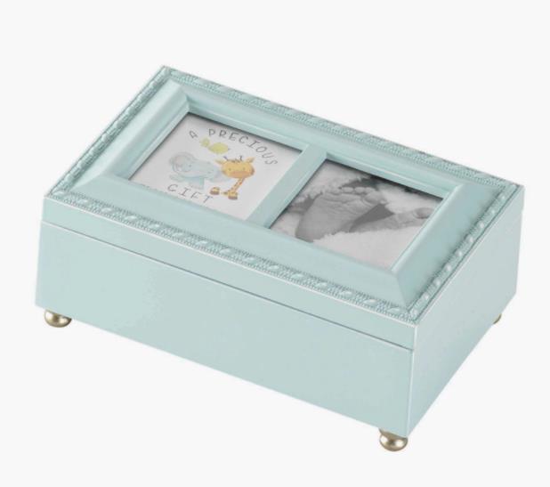 Jesus Loves Me Music Box Blue