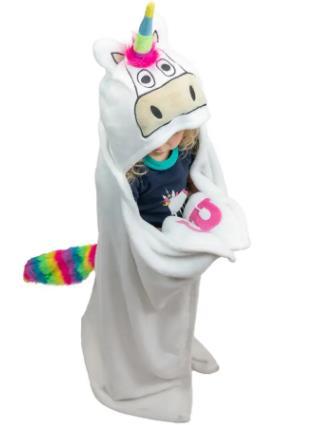 Unicorn Hooded Blanket