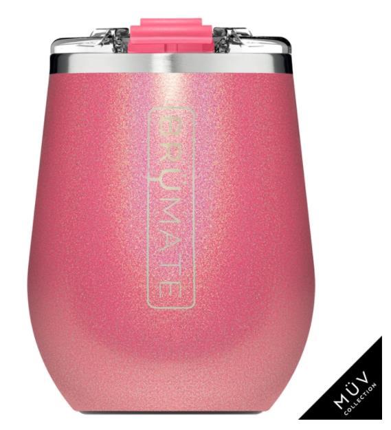 Glitter Pink MUV Wine Tumbler