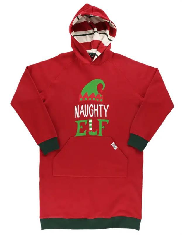 Naughty Elf Sleep Hoodie S/M
