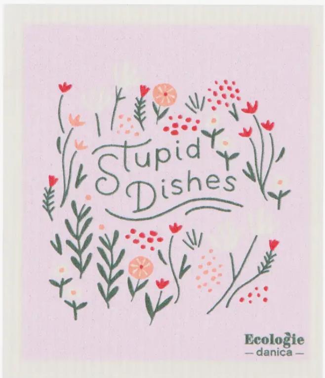 Stupid Dishes Sponge Cloth