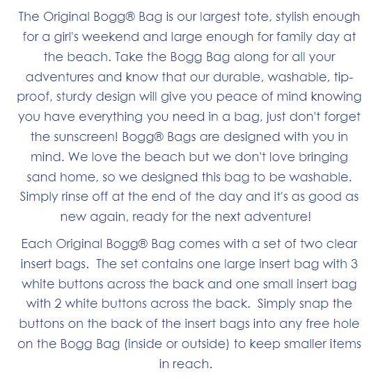 CORAL Me Mine Original Bogg Bag