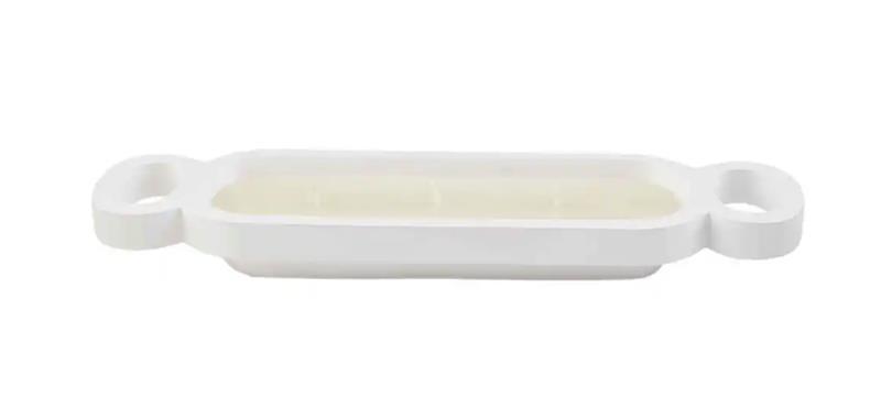 Small White Mango Wood Candle