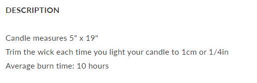 Small White Mango Wood Candle