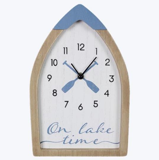 On Lake Time Tabletop Clock