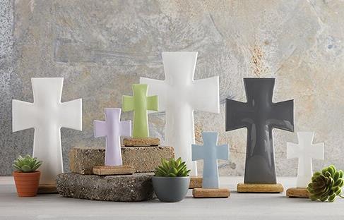 8" Enamel Cross
