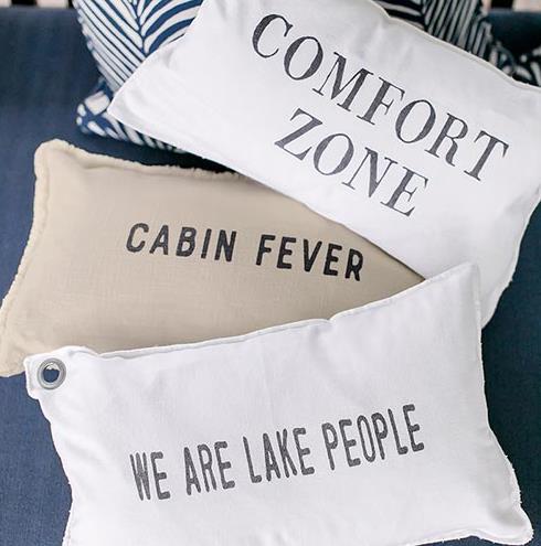 We Are Lake People 12x22 Duck Feather Pillow