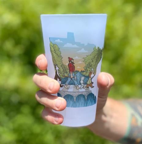 Minnesota Abbey Road Frosted Glass
