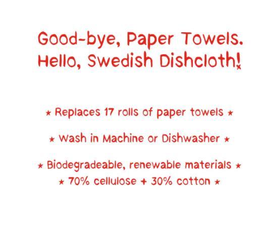 Adam Turman Swedish Dishcloth