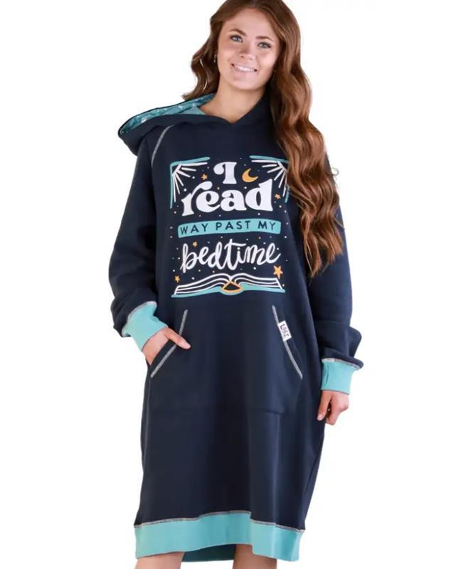 Read Past Bedtime Sleep Hoodie S/M