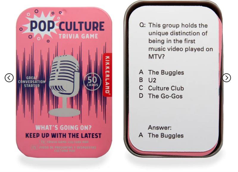 Pop Culture Trivia Game