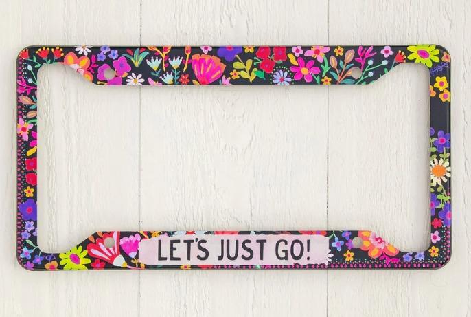 License Plate Cover - Let's Just Go
