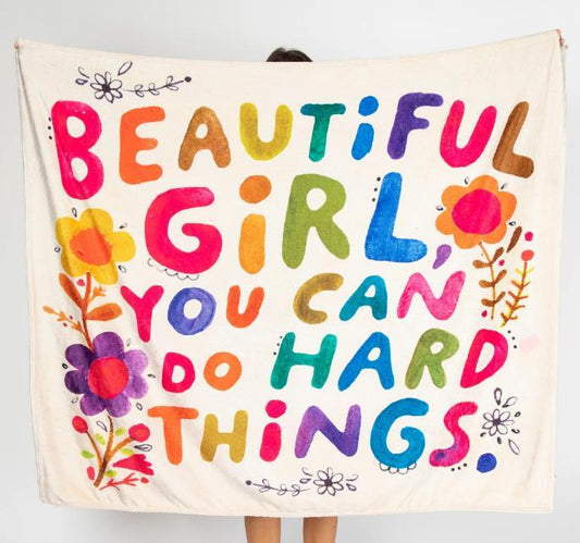 Beautiful Girl Hard Things Blanket