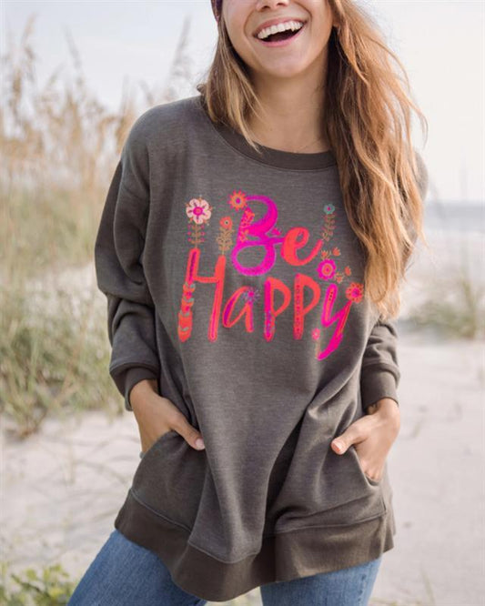 Be Happy Sweatshirt S