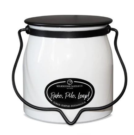 Rake, Pile, Leap! Butter Jar Candle