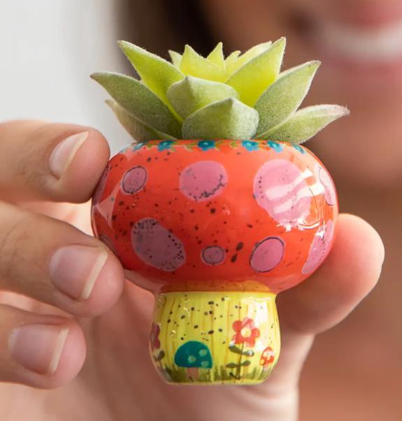 Mushroom Mini Succulent Vase