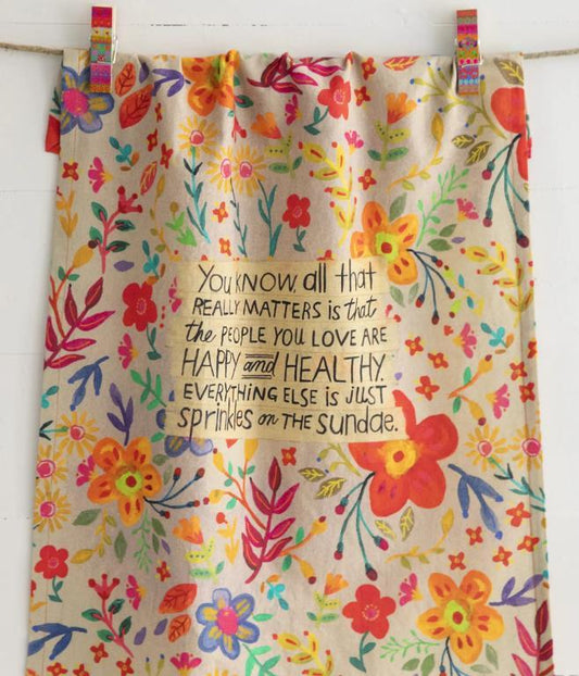 Sprinkles on Sunday Dish Towel