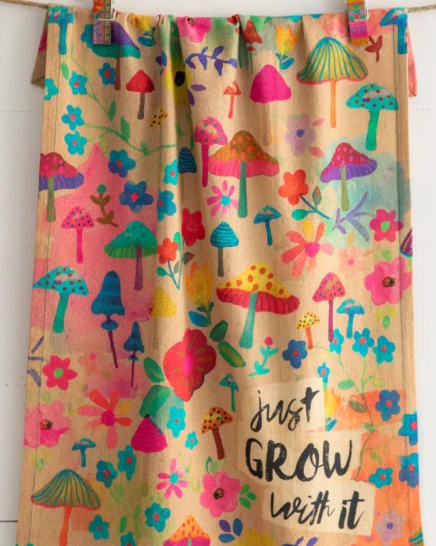 Just Grow With It Dish Towel