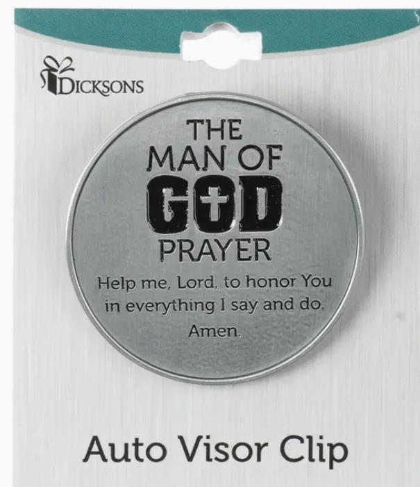 The Man of God Visor Clip
