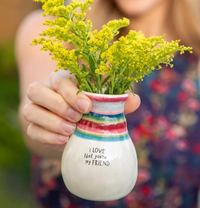 Love That You're Friend Bud Vase