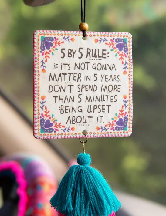 5 x 5 Rule Car Freshener