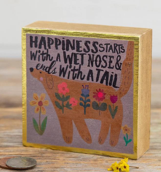 Happiness Dog Tiny Block