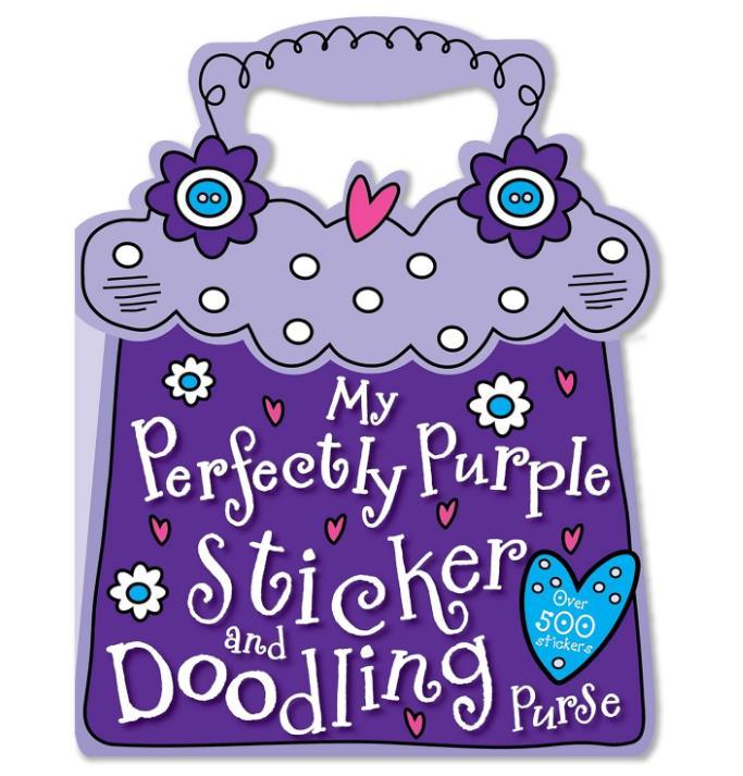 My Perfectly Purple Sticker Doodling Purse