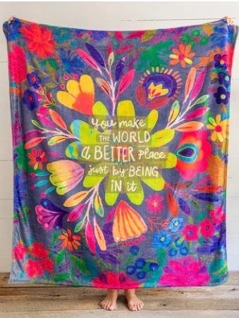 You Make The World Better Cozy Blanket