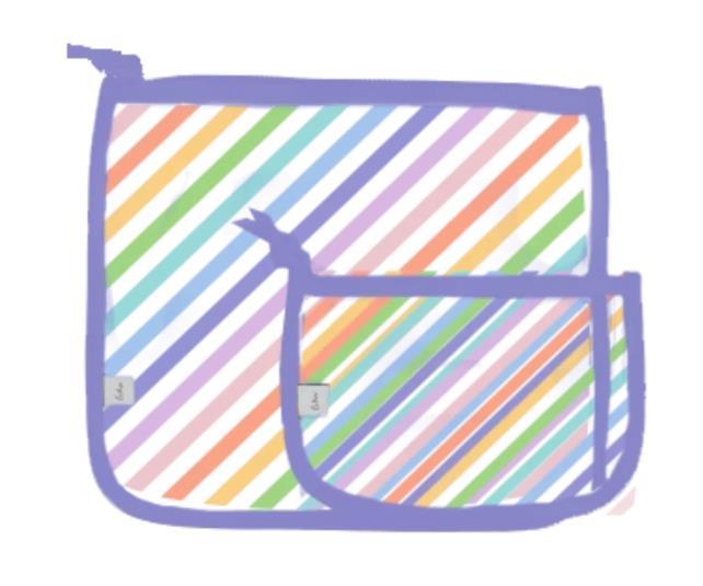 Rainbow Stripes Bag Insert