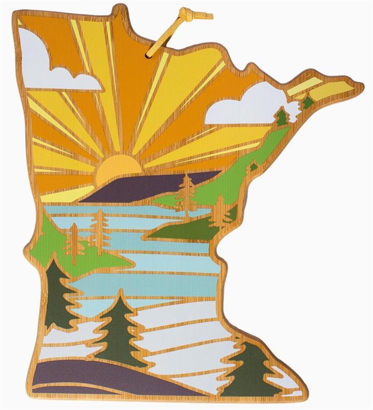 MN Cutting Board w/ Summer Stokes Art