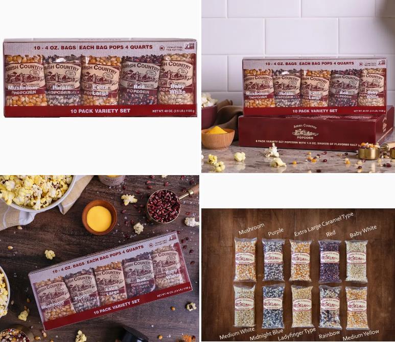 Variety 10 Pack Sampler Popcorn