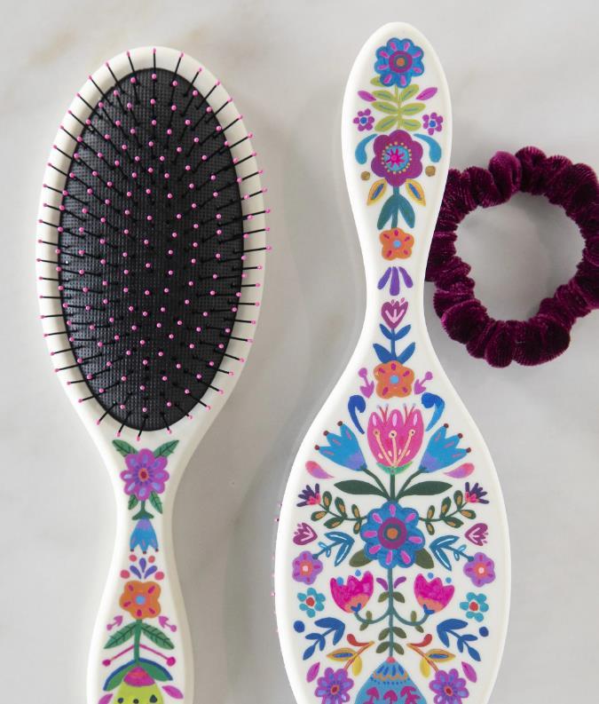 Cream Wet / Dry Detangling Hairbrush
