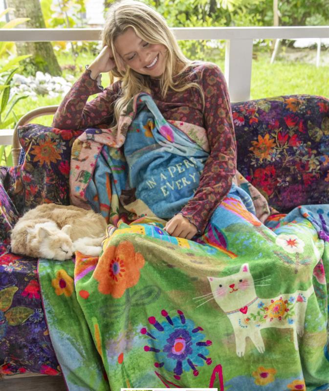 Every Cat Has A Home Reversible Blanket