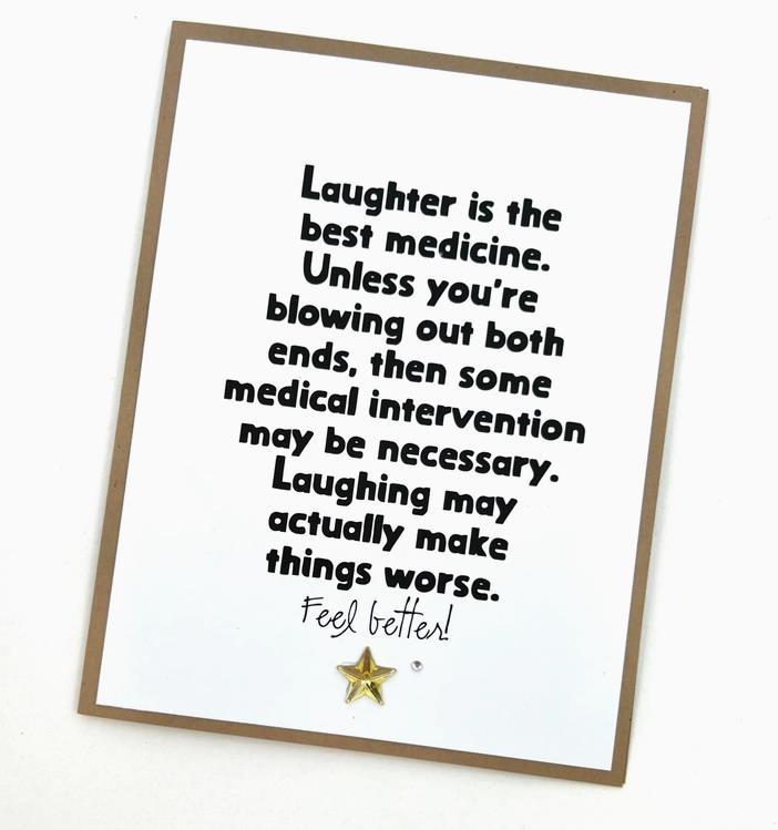 Laughter Best Medicine Card