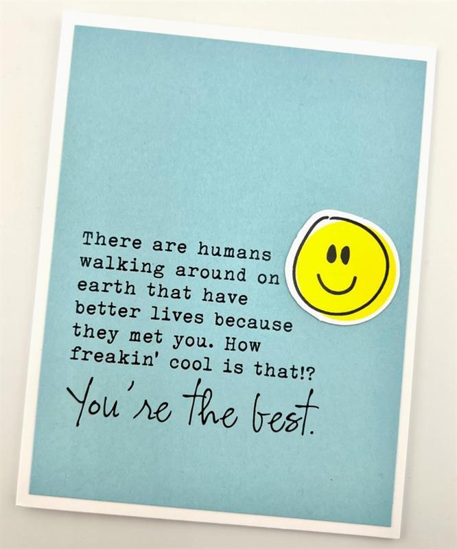 You're The Best Card