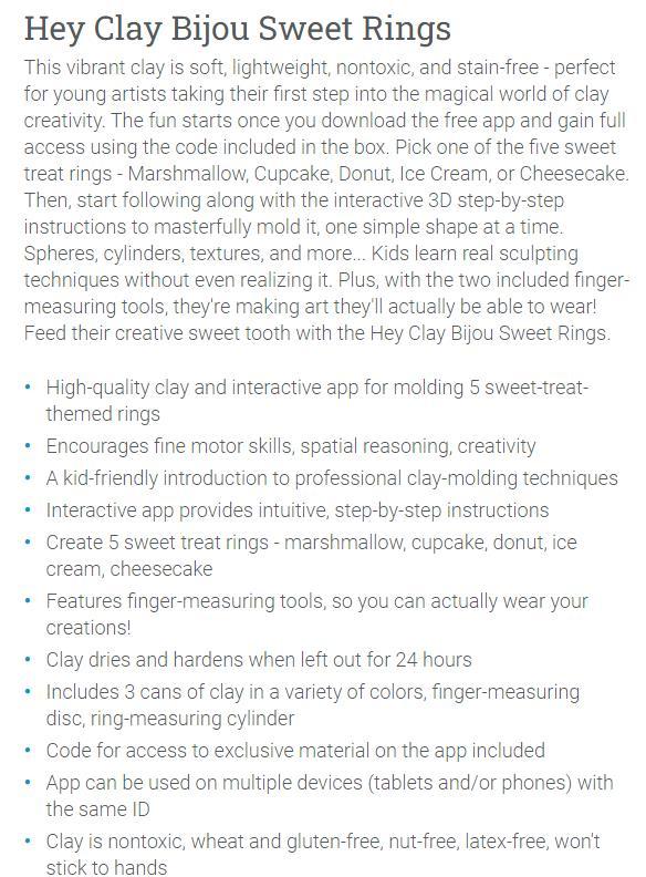 Hey Clay Sweet Rings