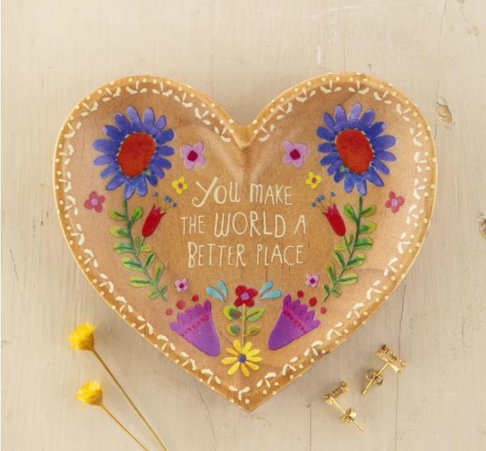 Wooden Trinket Dish - World Better