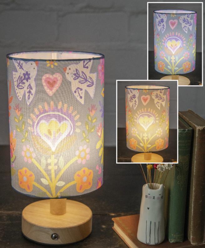 Folk Flower Touch Lamp
