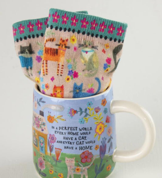 Perfect World Cat Mug Gift Set