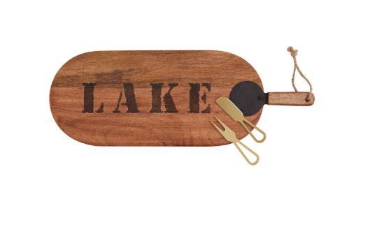 Lake Paddle Cheese Board Set
