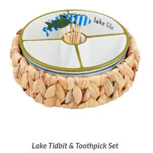 Lake Tidbit & Toothpick Holder