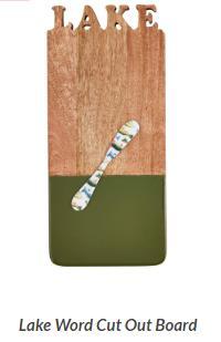 Lake Wooden Board Cutout w/ Spreader