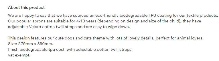 Cats & Dogs Kids Apron
