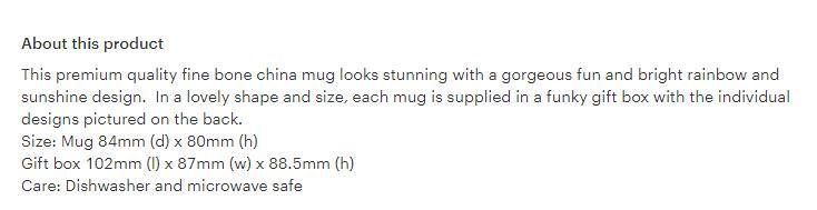 Today Looks Beautiful Bone China Mug