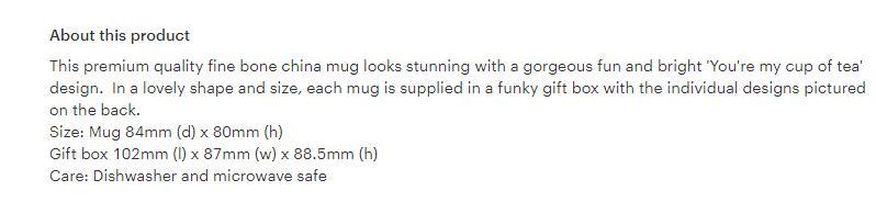 You're My Cup of Tea Mug