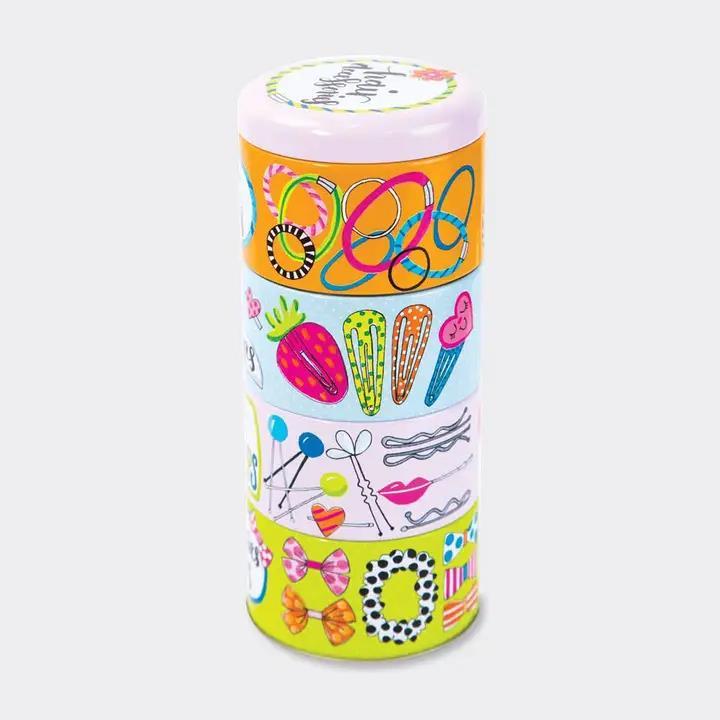 Hair Accessories Stacking Tins